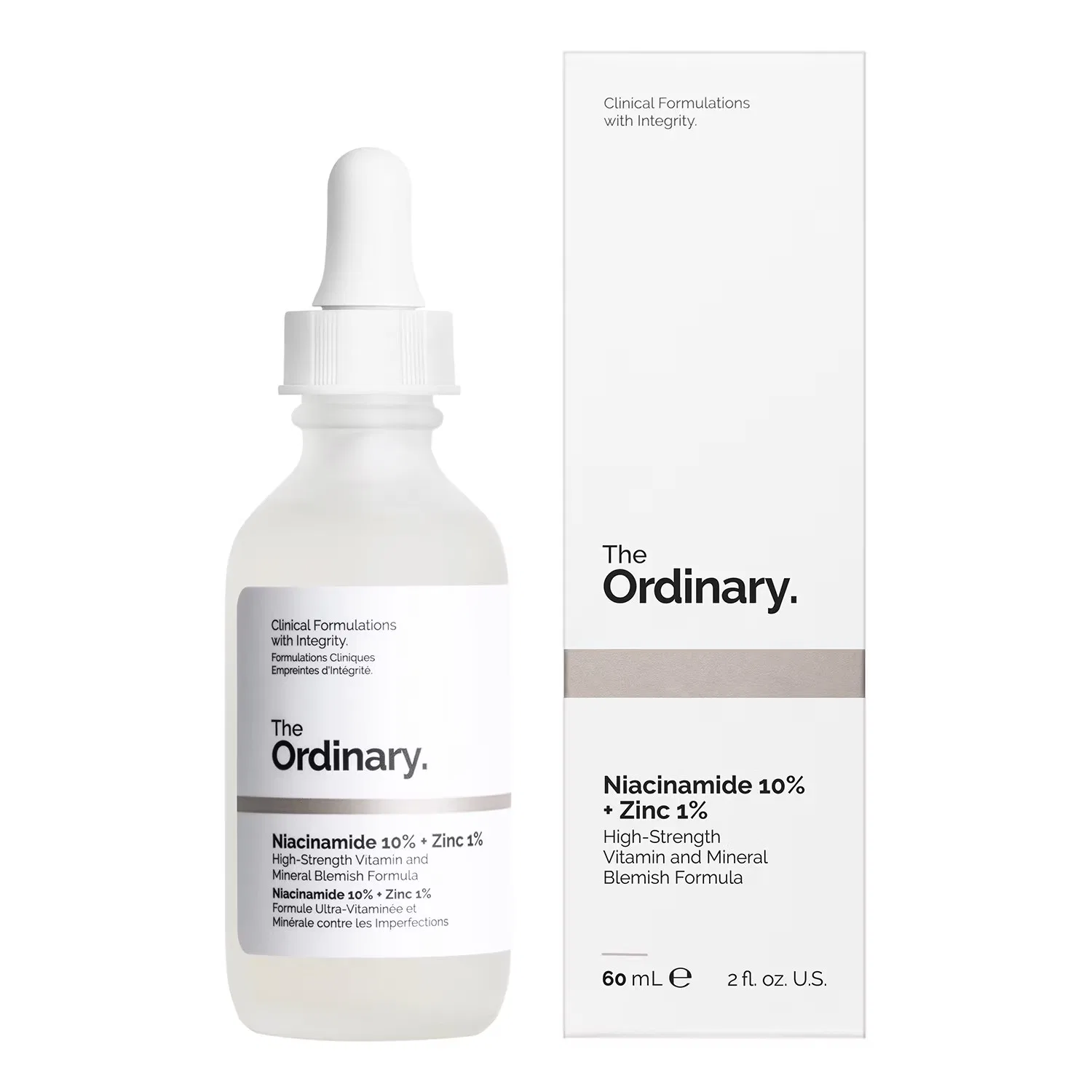 Сыворотка с ниацинамидом 10% и цинком 1% The Ordinary, 60 мл