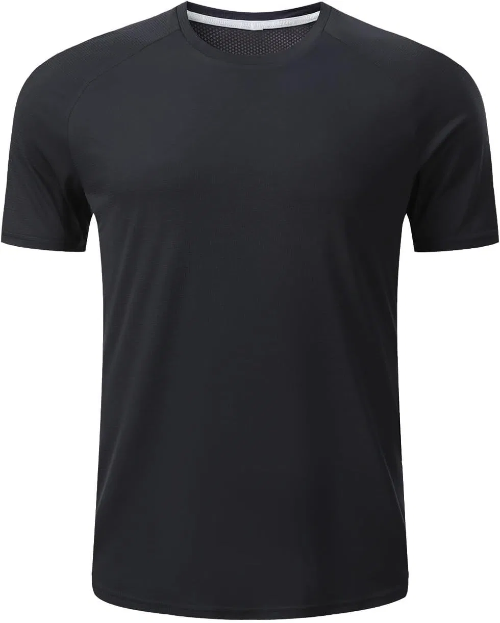Мужская быстросохнущая футболка Athletic Running T-Shirts, Black