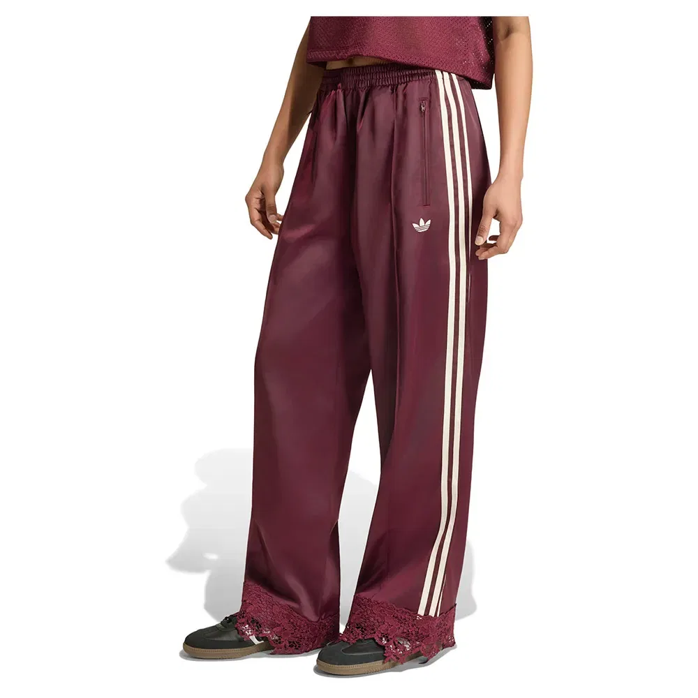 Женские спортивные брюки свободного кроя с кружевом Firebird Adidas Originals, Red