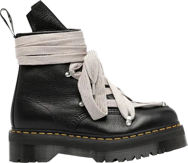 Ботинки Dr. Martens x Rick Owens Wmns 1460 Quad Sole Pentagram Jumbo Lace Boot Black, черный