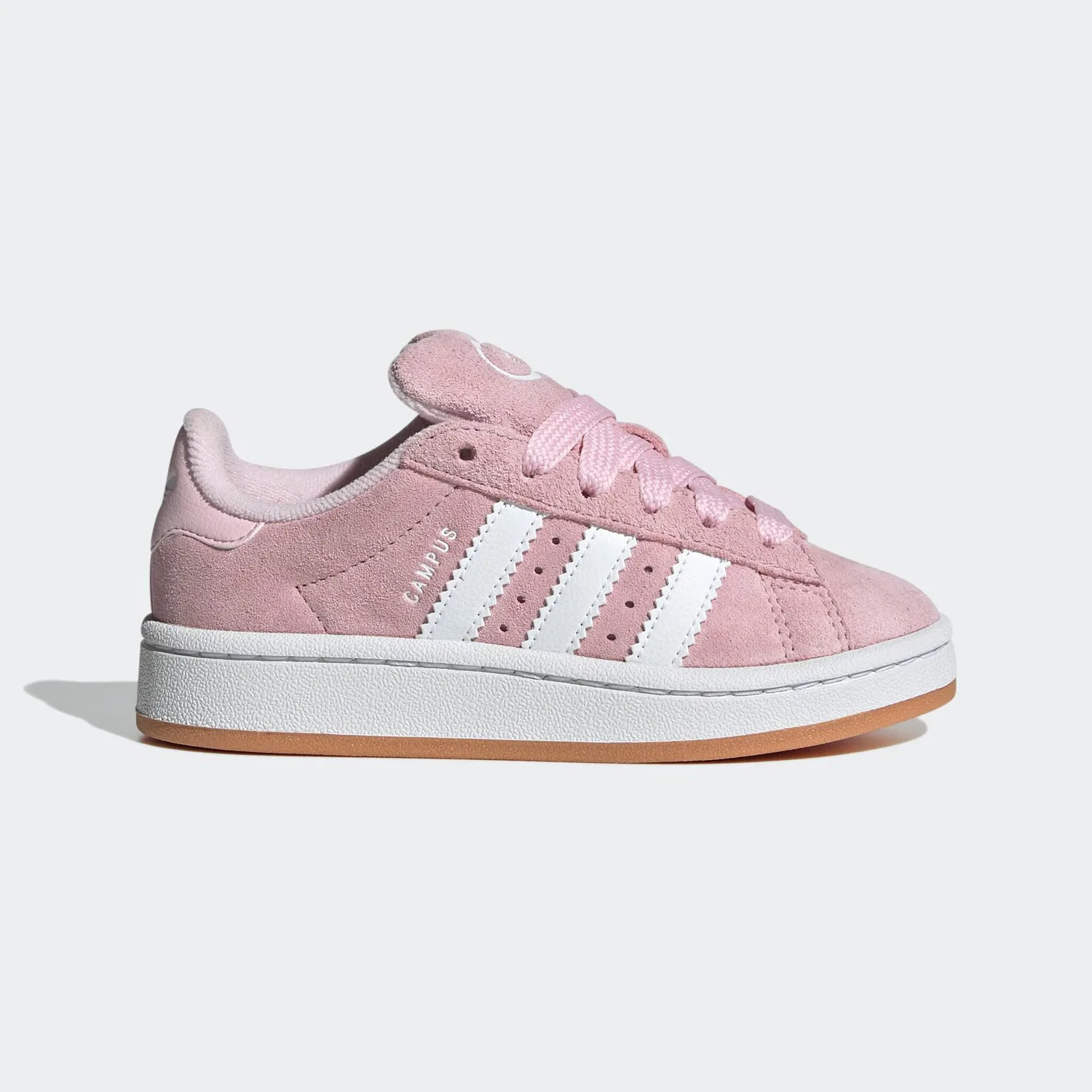 Детские кроссовки с тремя полосками Adidas Originals, Clear Pink/White/Gum — фото 2