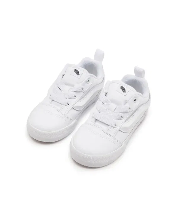 Кроссовки на шнуровке New School Elastic Lace Toddler Vans Kids, белый — фото 2
