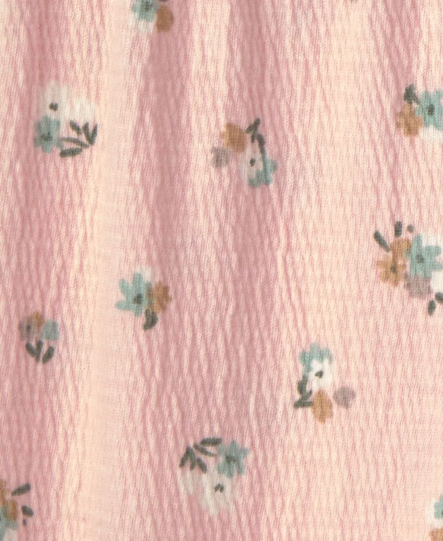 Комплект из боди и брюк с вышивкой Little Sister Floral Carter's, Pink — фото 3