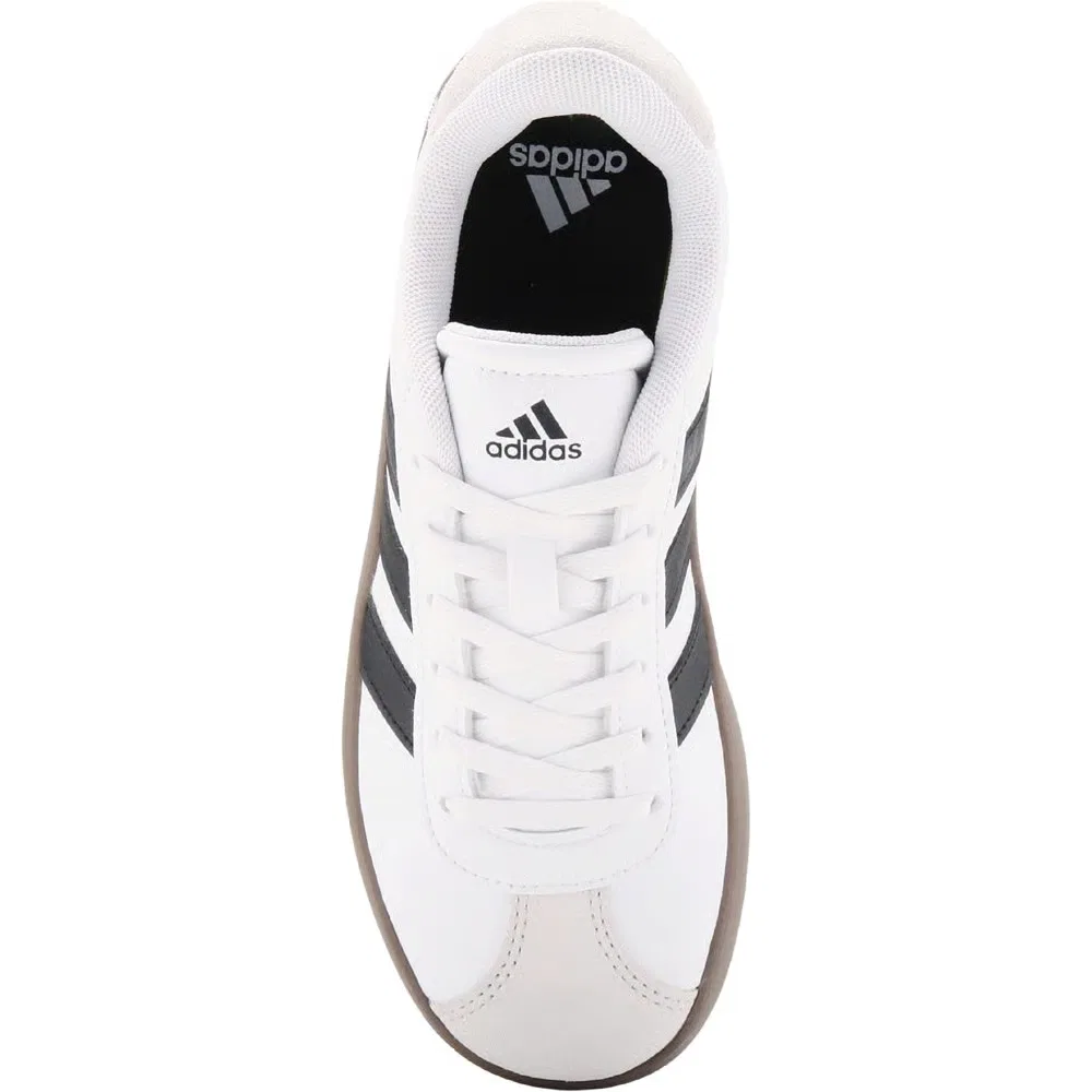 Детские кроссовки VL Court 3.0 Adidas, White/Black/Gum — фото 4
