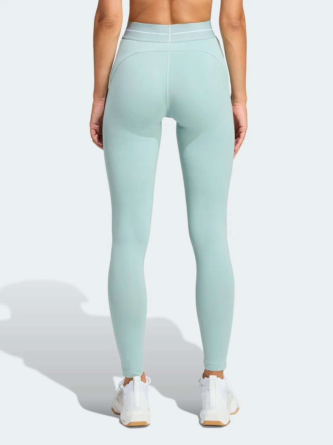 Леггинсы Hyperglam Full Length adidas, зеленый — фото 2