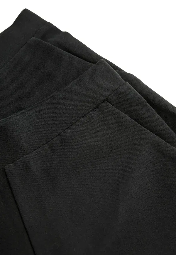 Брюки хлопковые Regular fit - wide leg 2 pack Next, черный — фото 3
