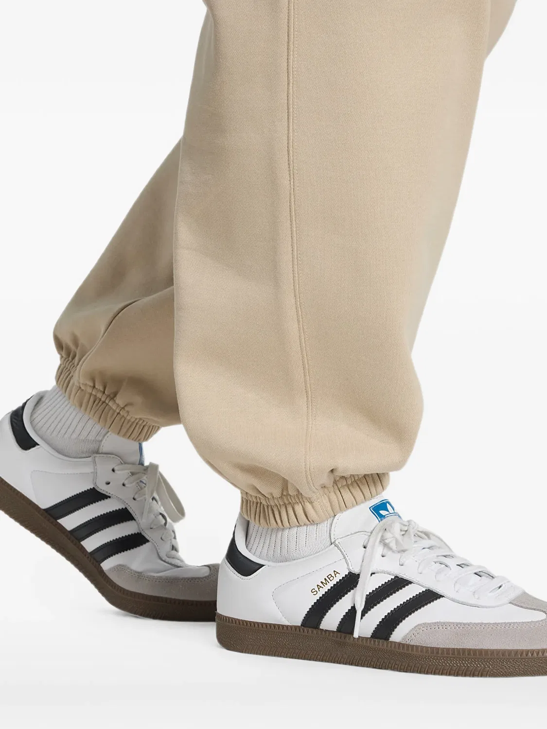 Брюки Trefoil Essentials свободного кроя Adidas, нейтральные цвета — фото 4
