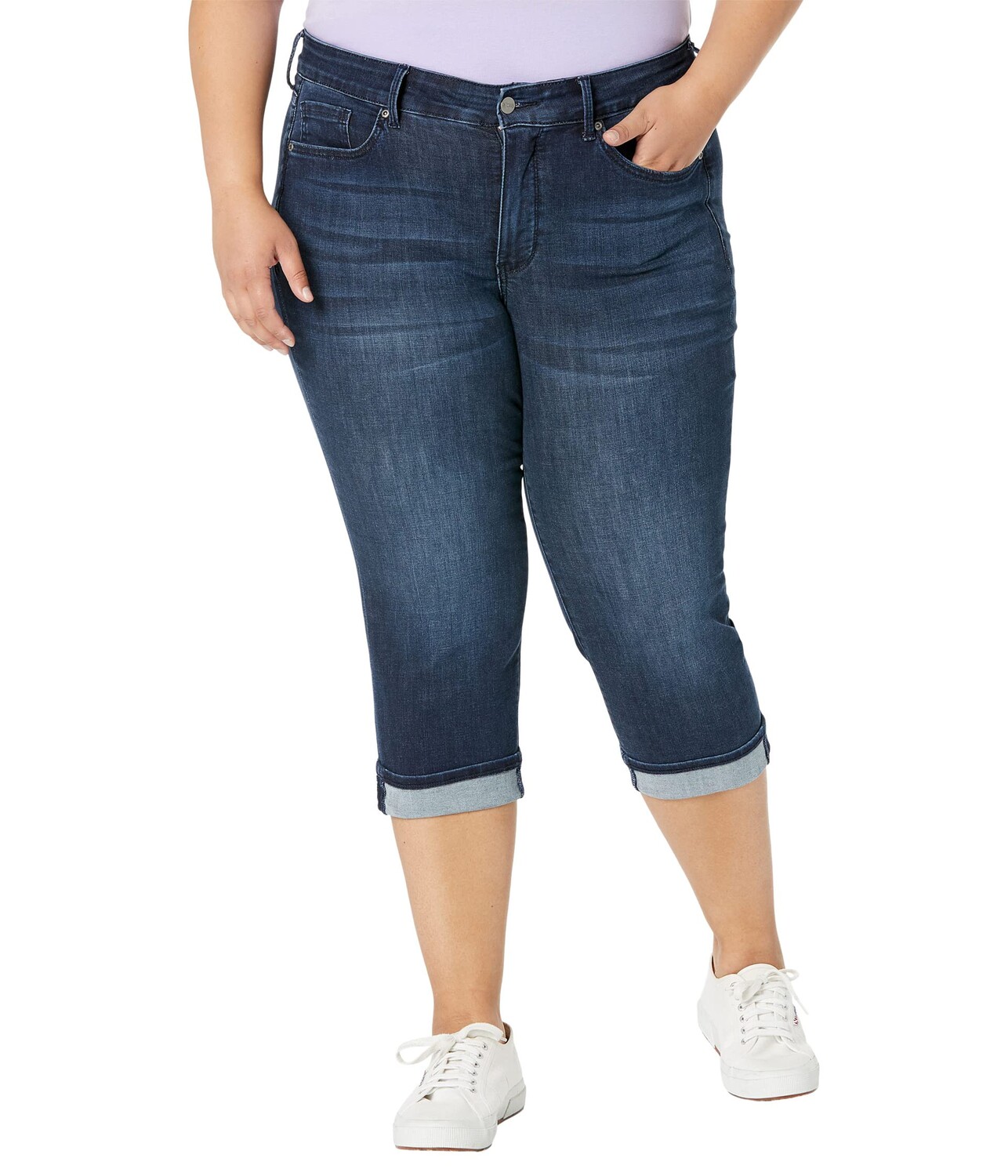

Джинсы NYDJ Plus Size, Plus Size Marilyn Crop Cuff in Mesquite