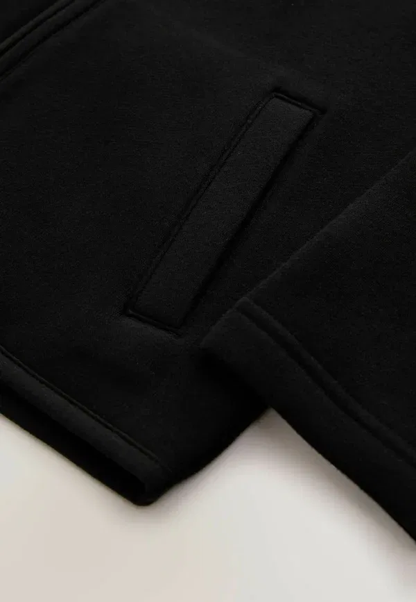 Худи на молнии из флиса Next Black, черный — фото 3