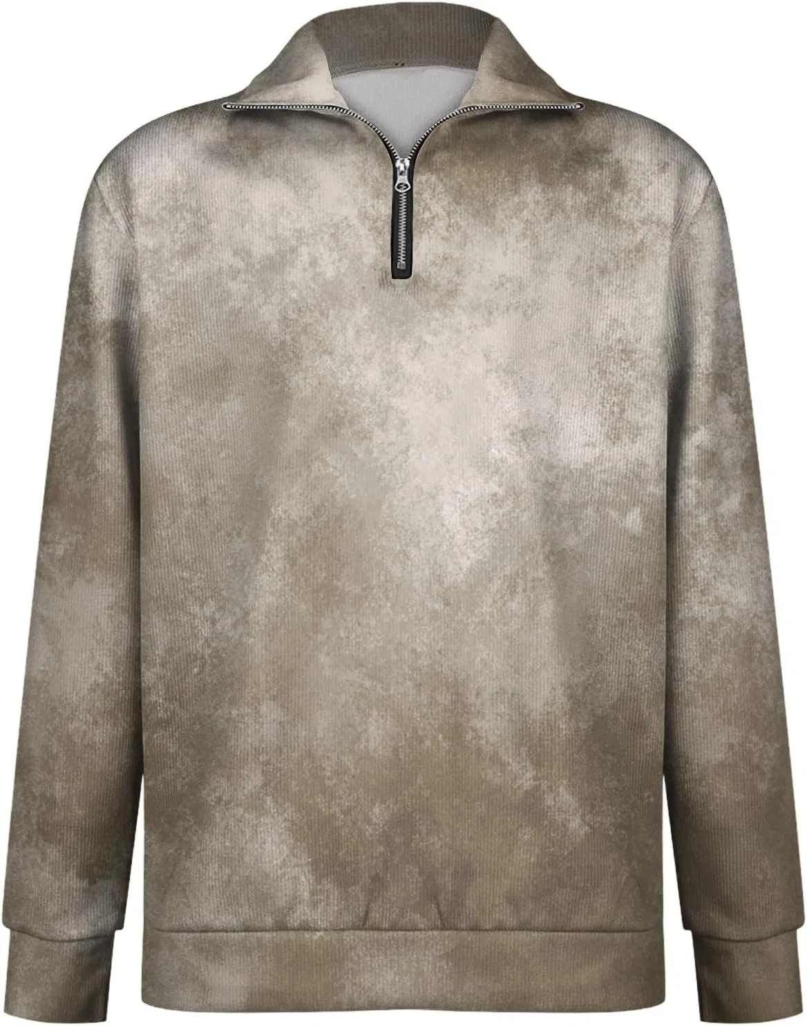 Мужская футболка с длинным рукавом хенли Regular Fit, Khaki — фото 4