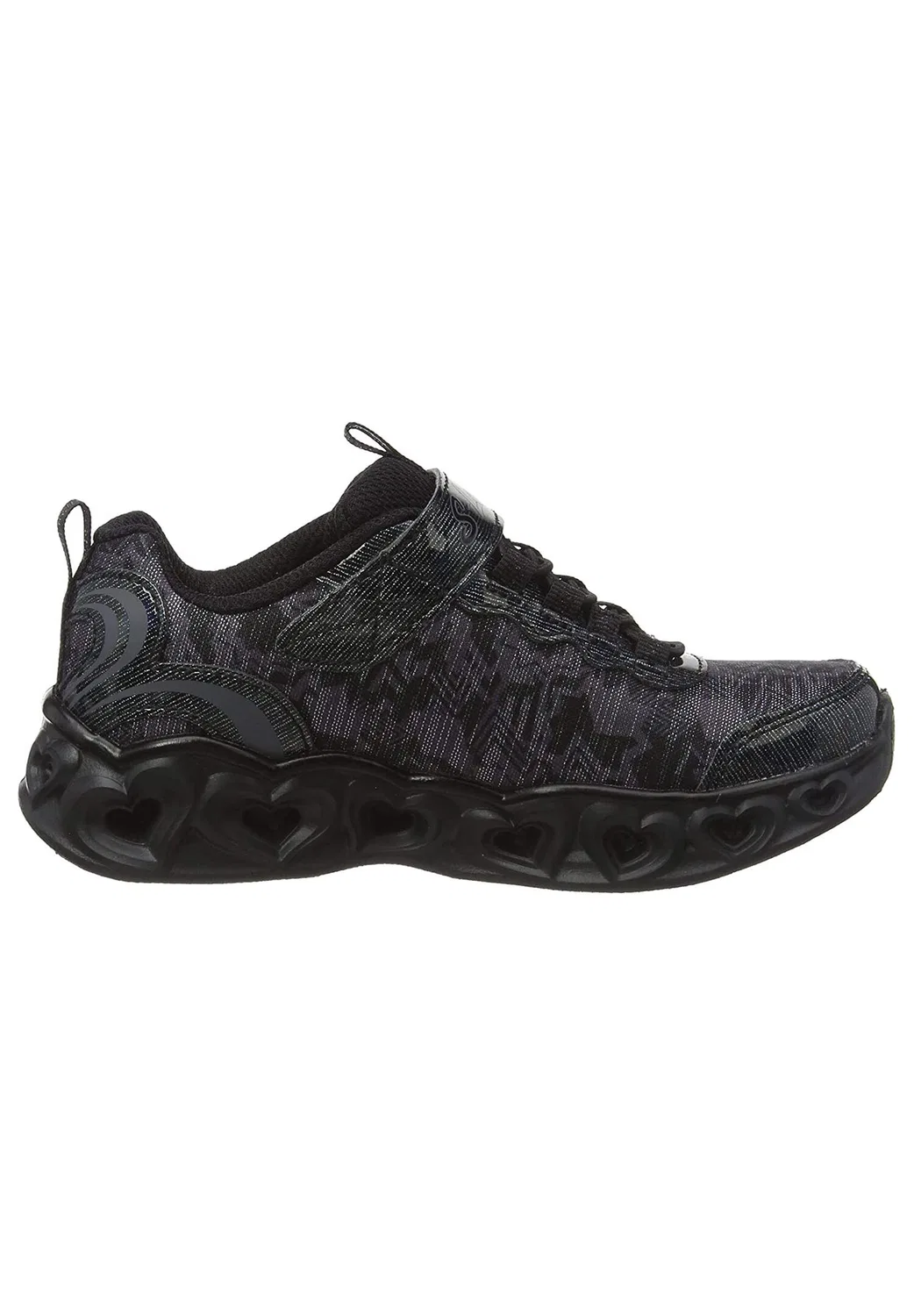 Детские кроссовки для девочек с подсветкой Skechers S Lights: Heart Lights, Bunt — фото 2