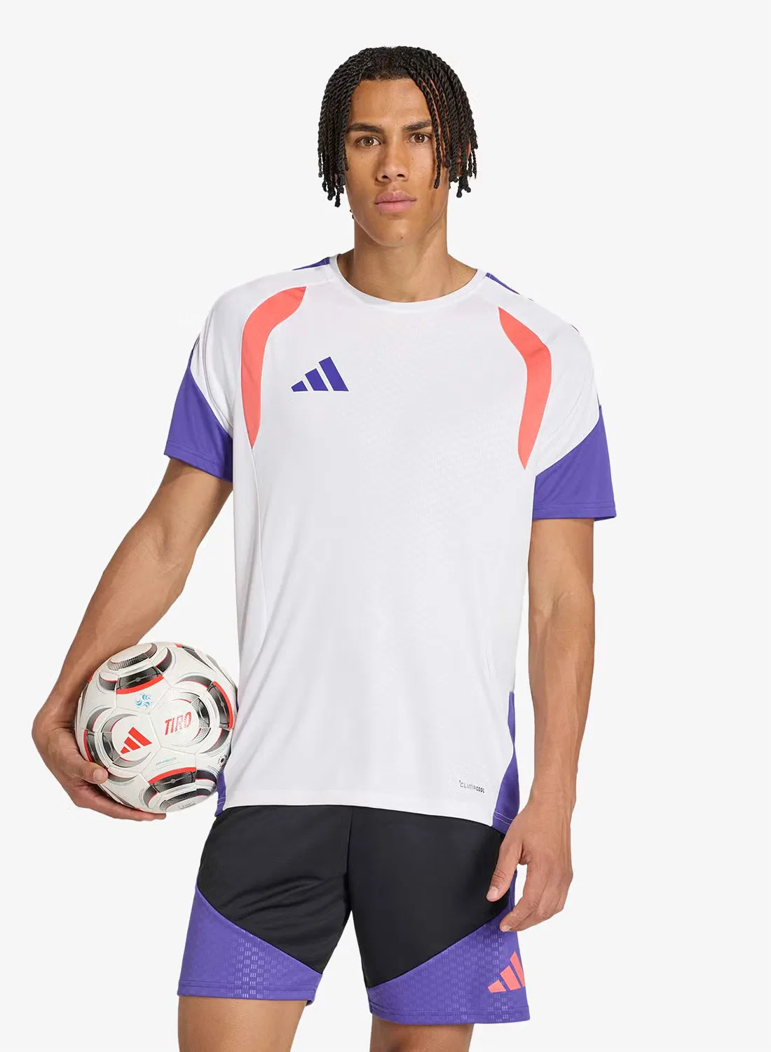 Футбольная футболка с технологией Climacool Tiro Adidas, белый