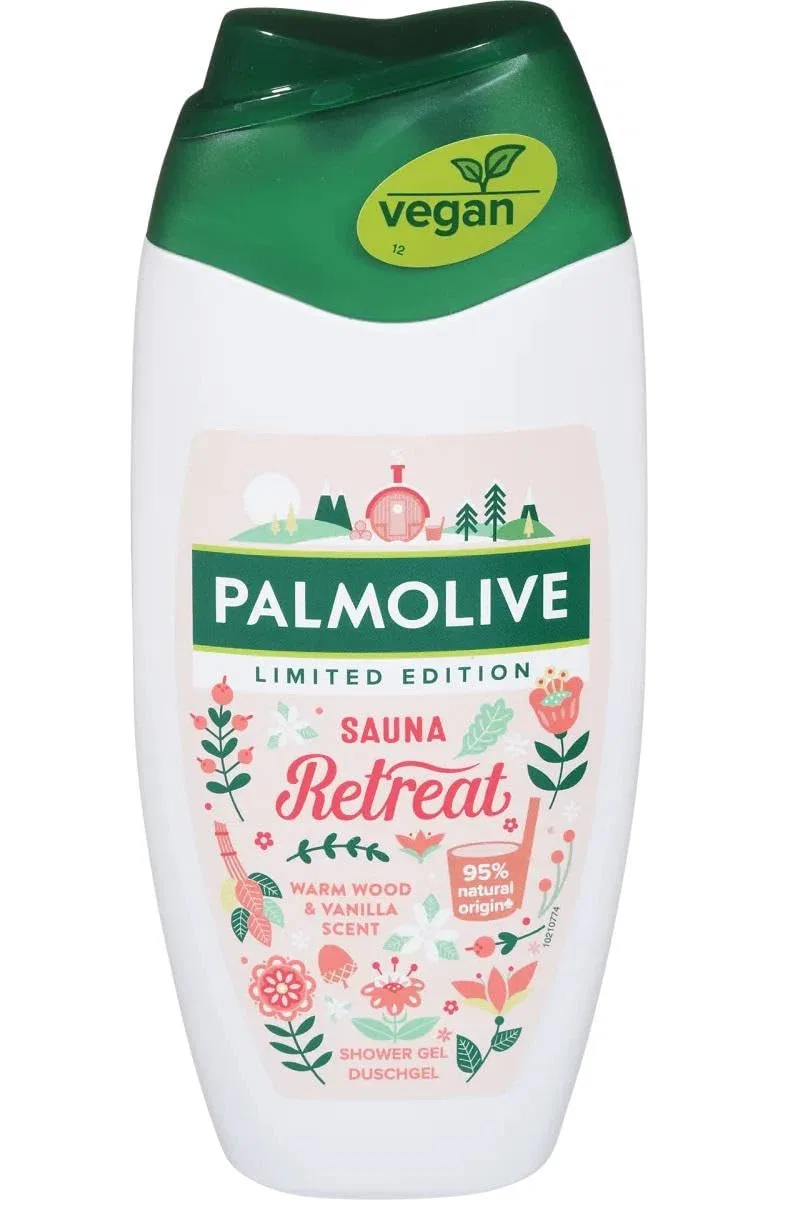 Гель для душа Sauna Retreat Wood Vanilla, Palmolive, набор 6 x 250 мл, Древесный аромат