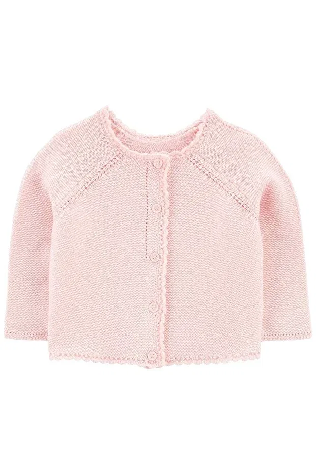 Детский кардиган для девочек хлопковый Oshkosh, Pink