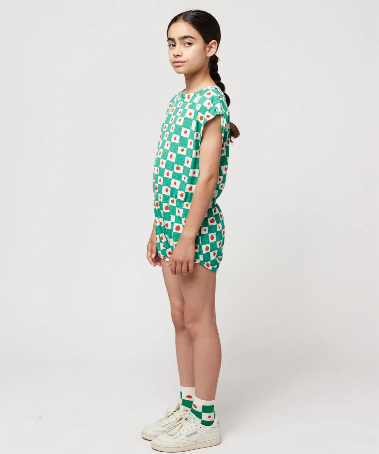 Детский комбинезон без рукавов с принтом Tomato BOBO CHOSES, Off White — фото 3