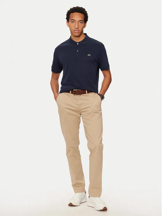 Поло Lacoste Regular Fit, темно-синий — фото 2