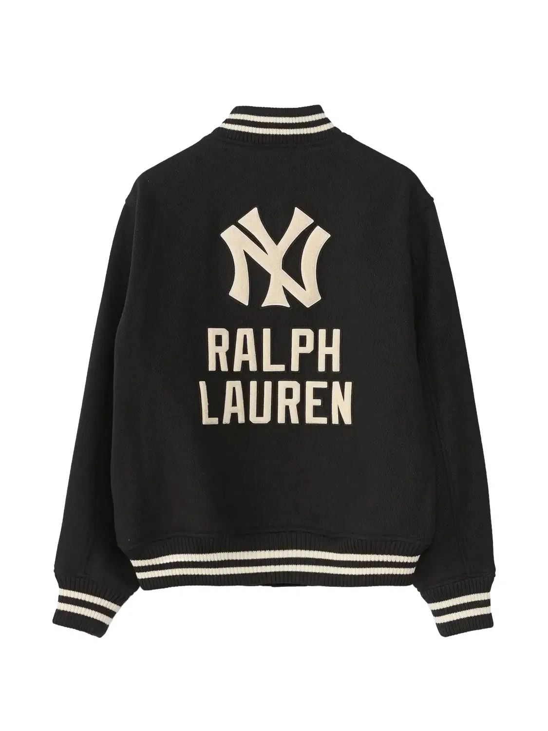Бомбер с нашивкой логотипа Polo Ralph Lauren, черный — фото 2