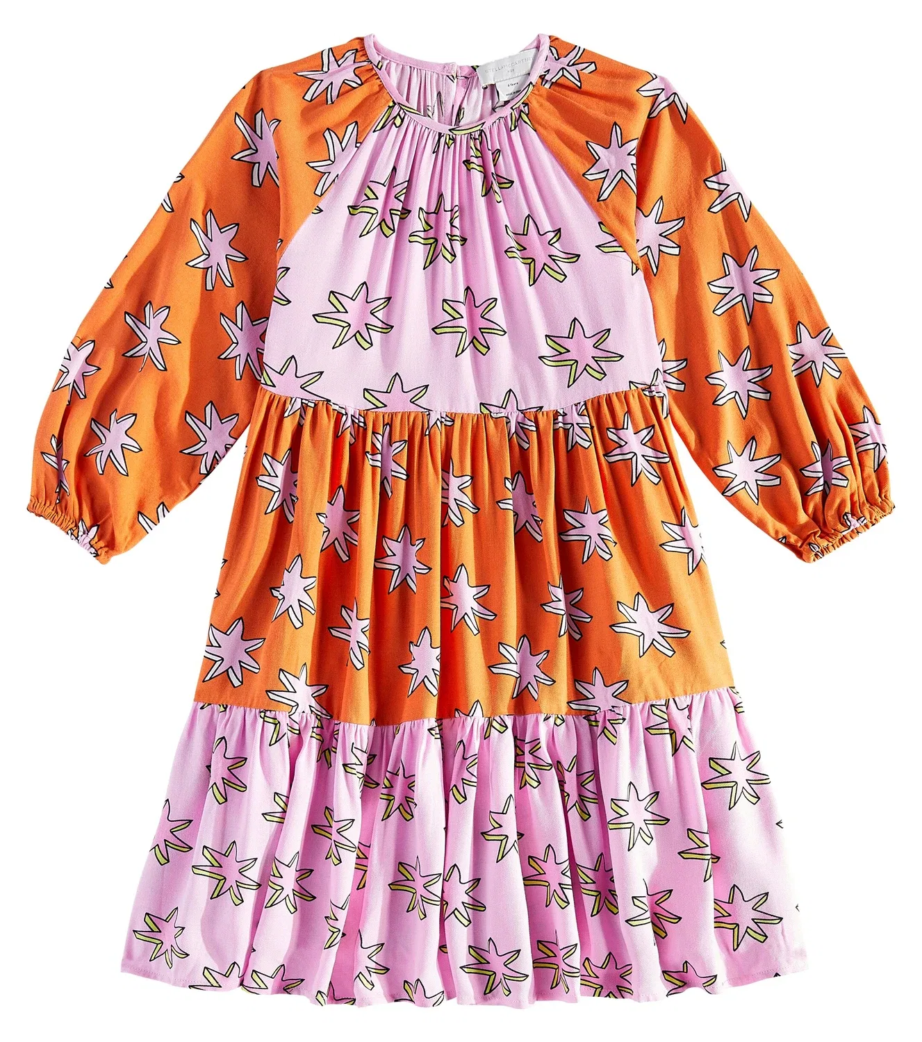 Платье с принтом Stella McCartney Kids, мультиколор