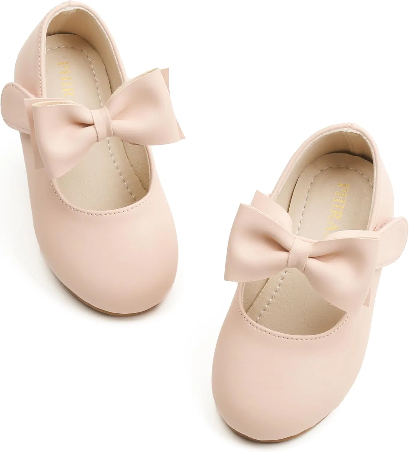 Детские туфли Мэри Джейн для девочек PHIRAMIN, Fashionable Bowknot Pink