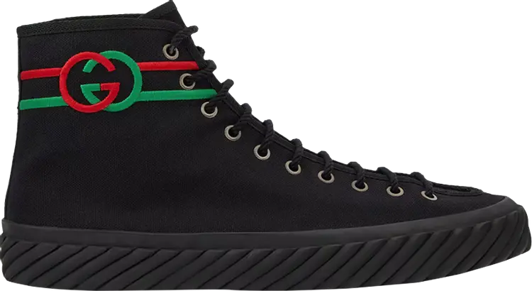 

Кроссовки Gucci Interlocking G High Black, черный