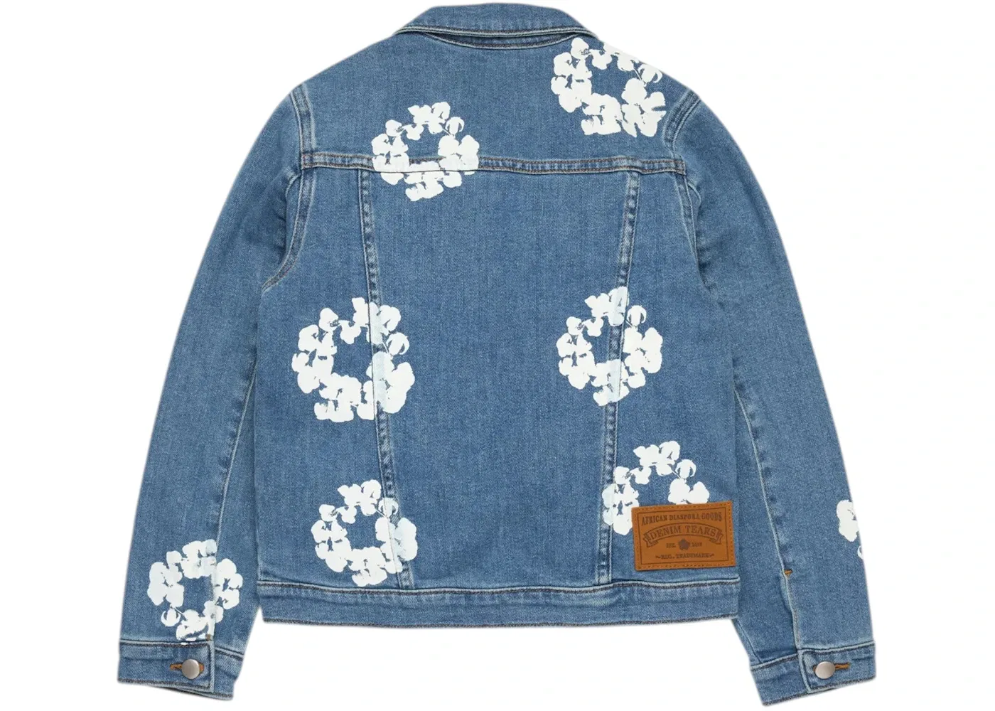 Детская джинсовая куртка с венком Cotton Wreath Denim Tears, Light Indigo — фото 2