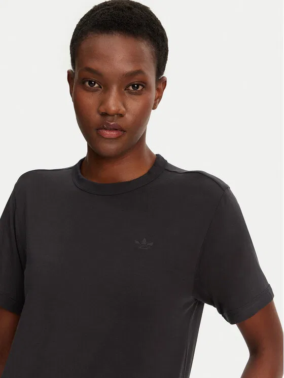Футболка regular fit Premium Essentials Adidas, черный — фото 4