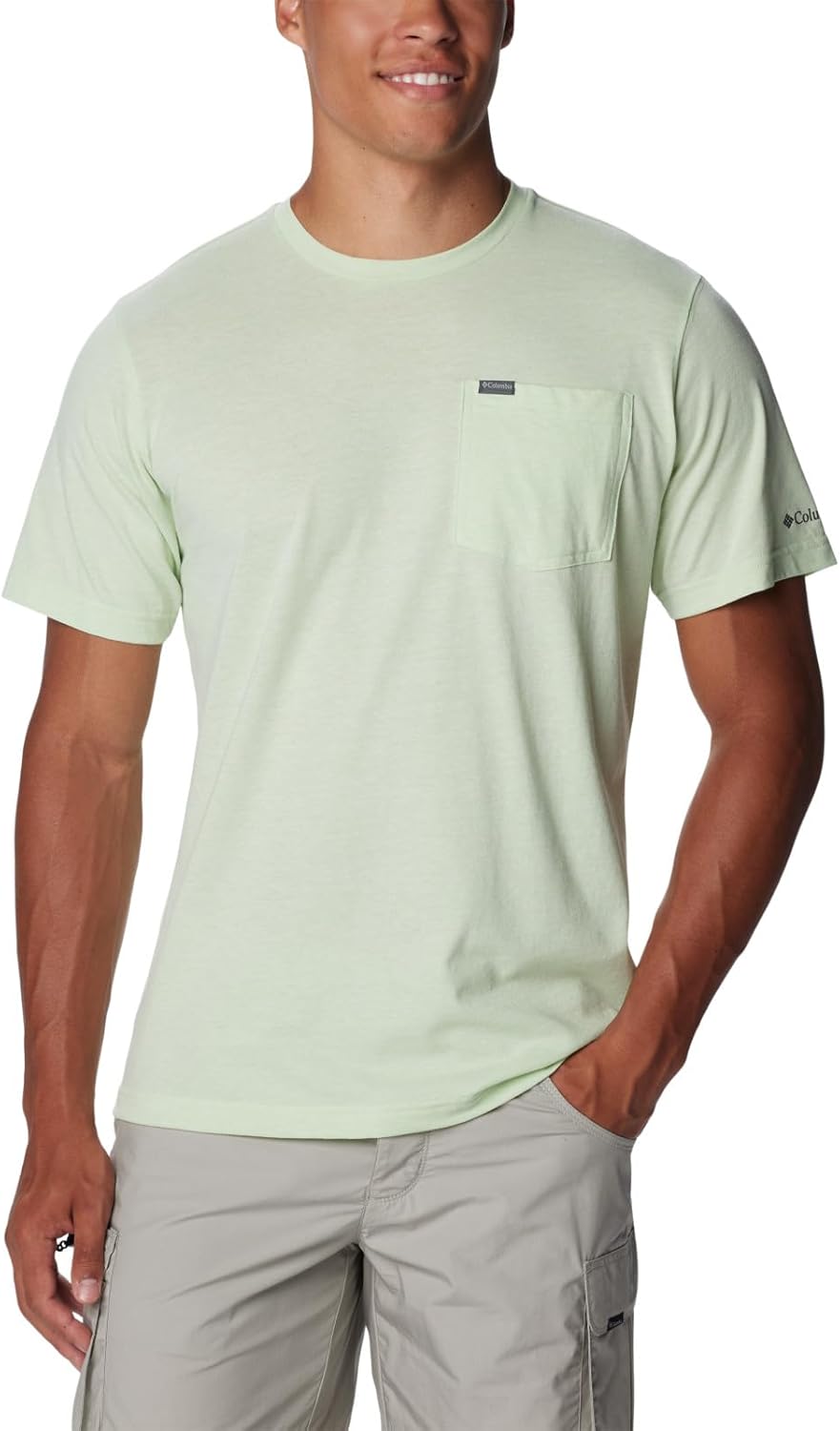 

Columbia мужская футболка Thistletown Hills с карманом, Sage Leaf Heather, Зеленый, Columbia мужская футболка Thistletown Hills с карманом, Sage Leaf Heather