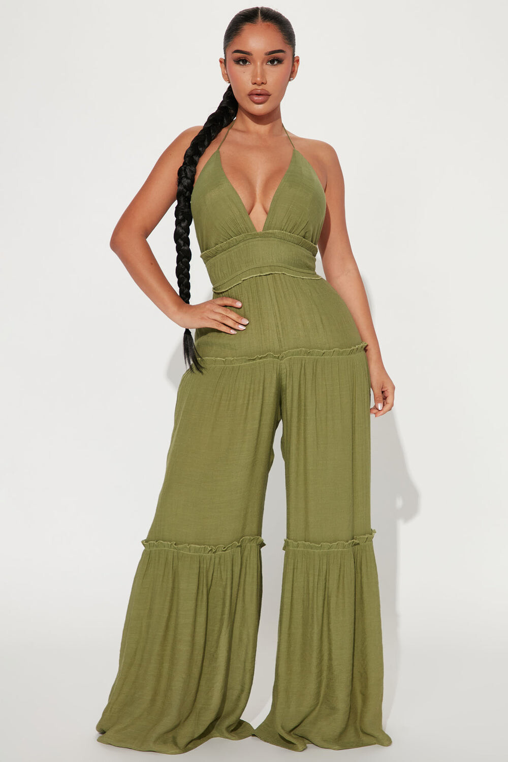 

Комбинезон Fashion Nova DM3055, оливковый