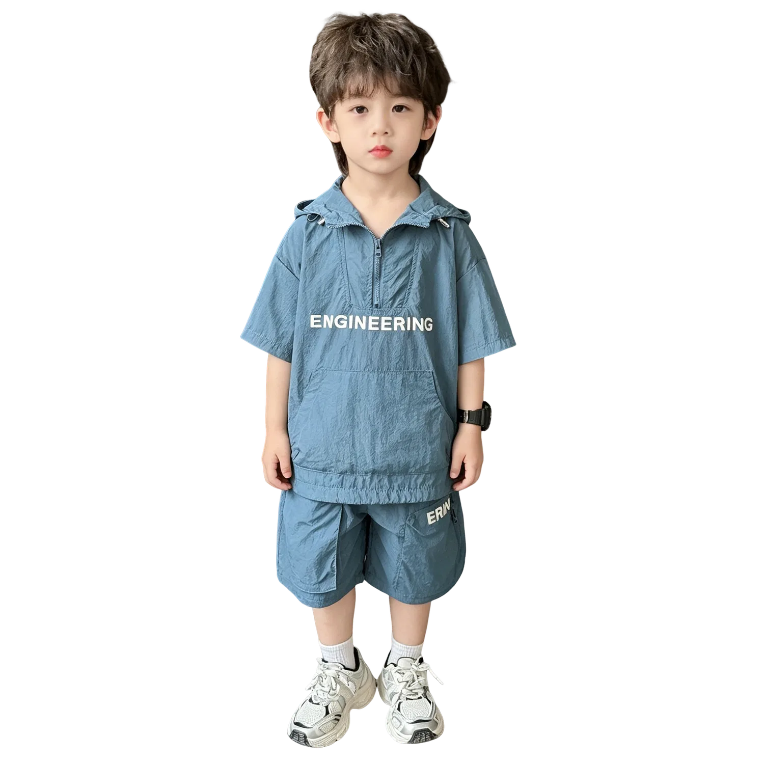 Детский комплект спортивной одежды с капюшоном Lanza, Blue