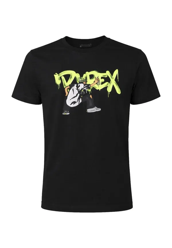 Брюки из комплекта с принтом Completo graffiti set Pyrex, Mottled Black, черный — фото 2