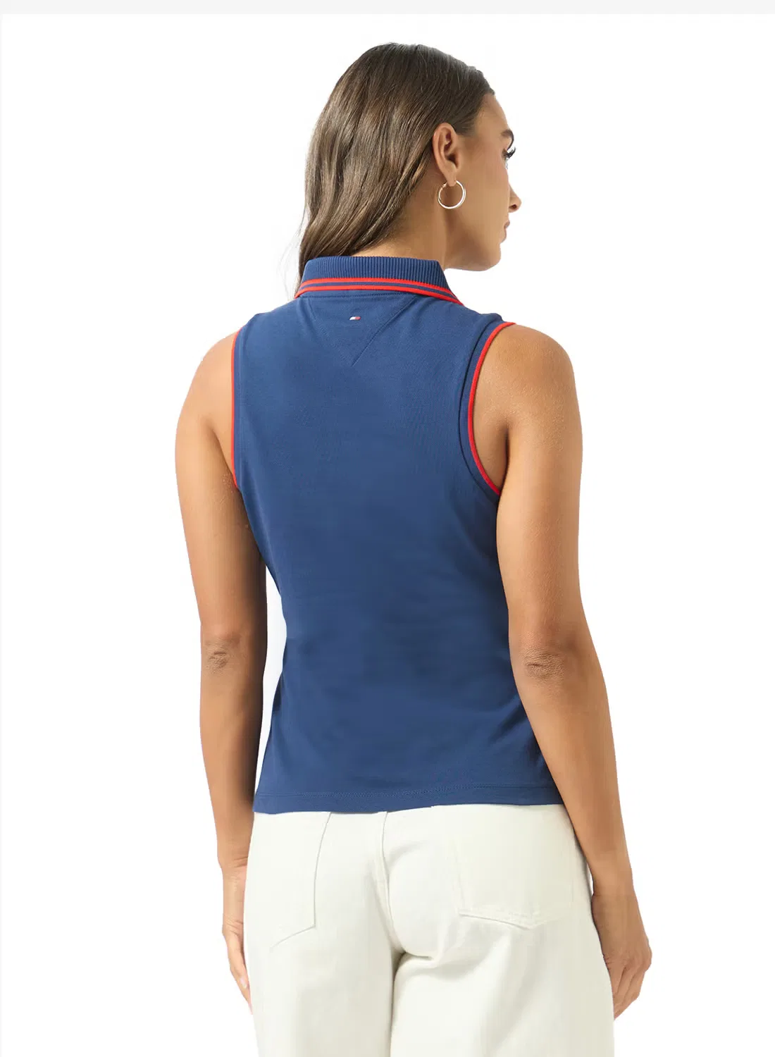 Поло без рукавов с вышивкой 1985 Tommy Hilfiger, темно-синий — фото 2