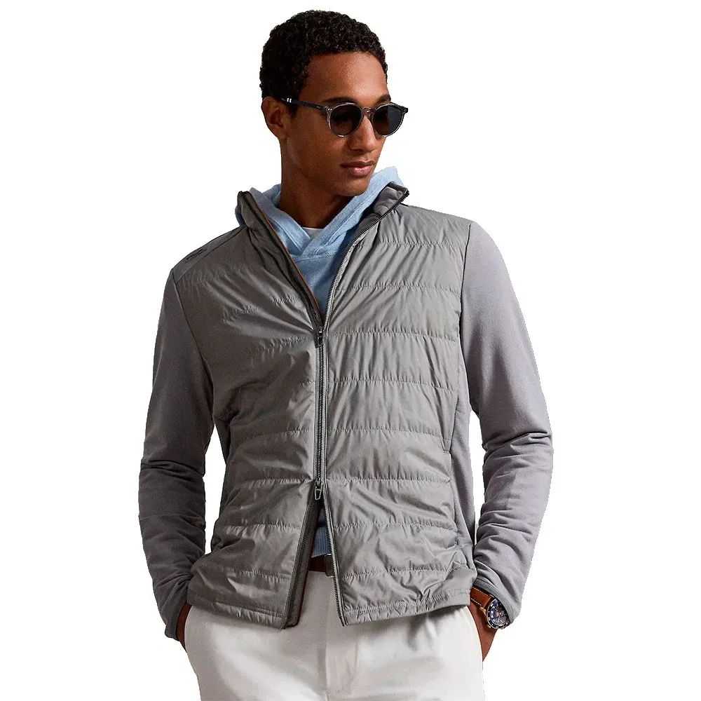 Мужской свитшот с молнией Polo ralph lauren, Grey — фото 4