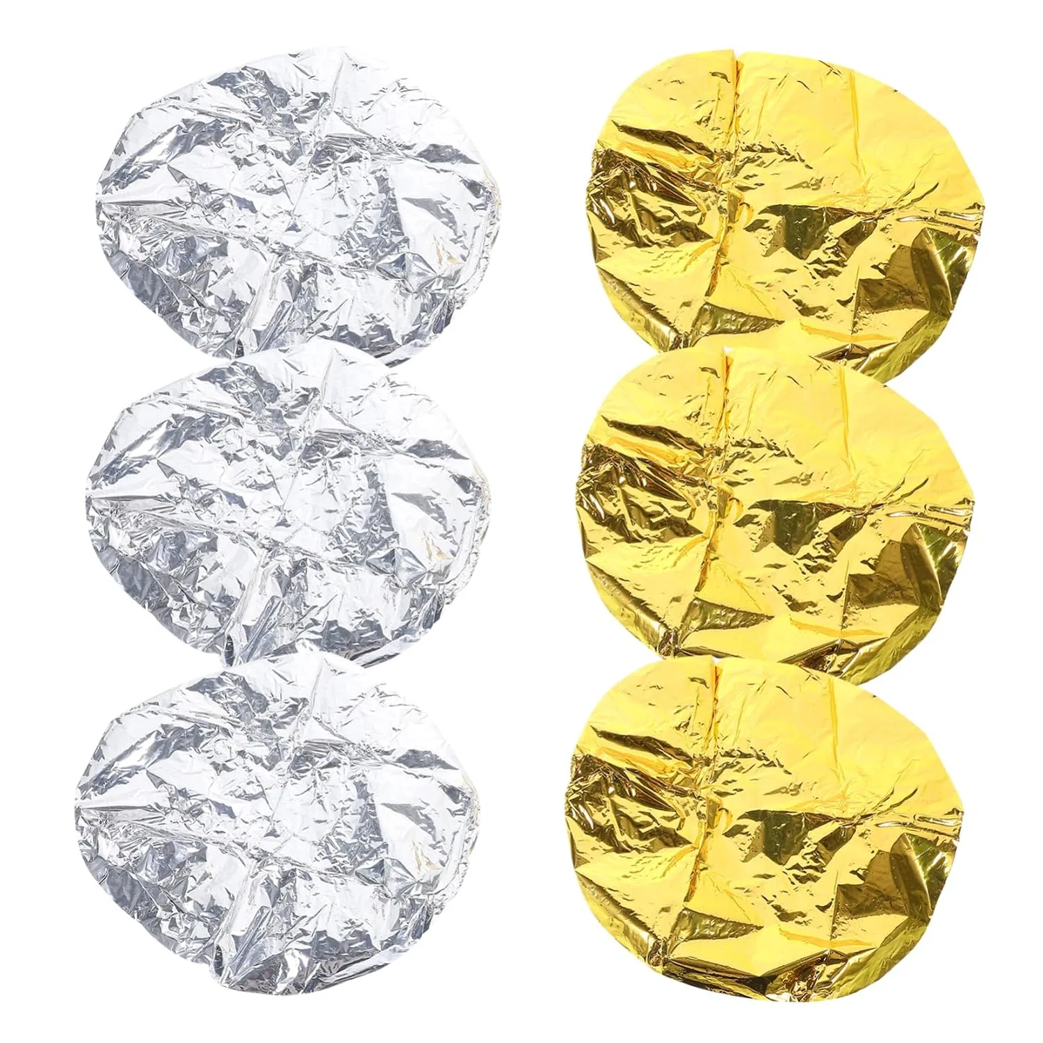 Шапочка для душа из фольги FOMIYES, 18 шт, 28x28 см, Silver