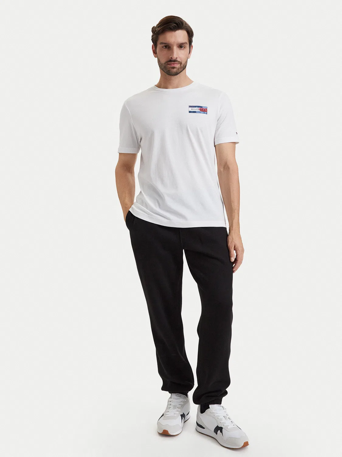 Мужские спортивные брюки свободного кроя Essential Tommy Hilfiger, черный — фото 2