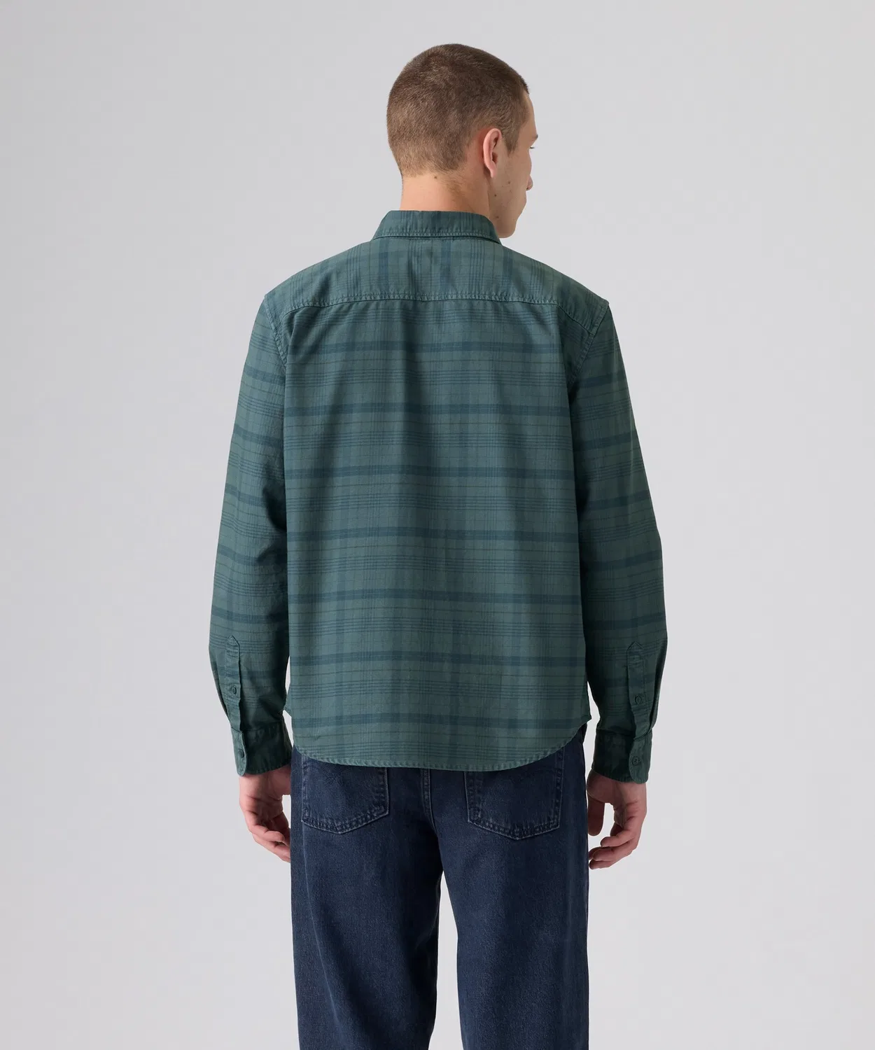 Мужская рубашка с длинным рукавомAuthentic Button Down Levi's, Green — фото 2