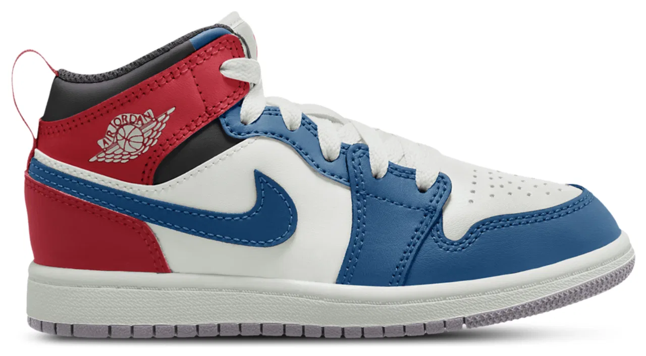 Детские кроссовки AJ 1 Mid Jordan, цвет Blue/Red/White