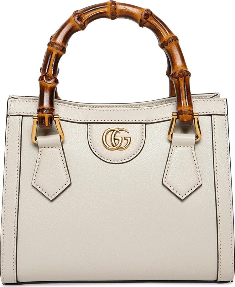 

Сумка Gucci Diana Mini Tote Bag White/Orange Fluo, белый