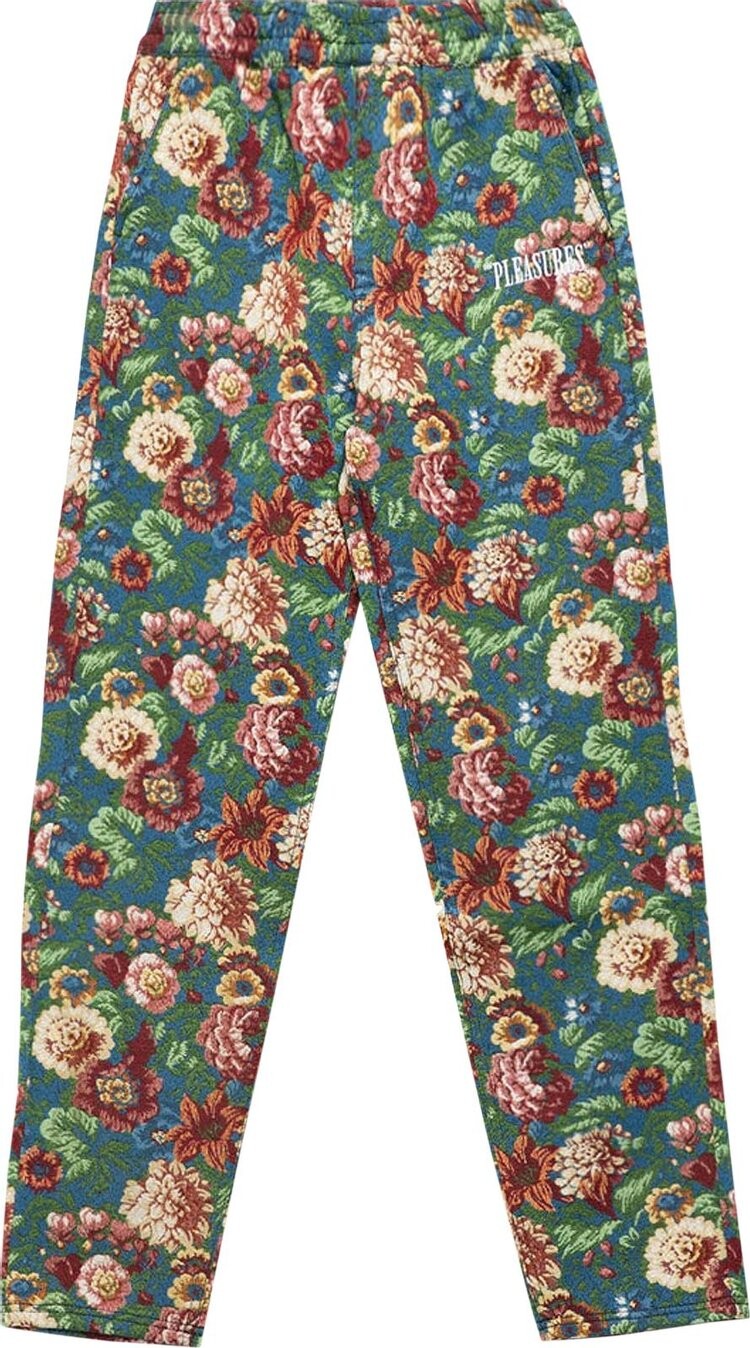 

Брюки Pleasures Studio Floral Beach Pant 'Blue', синий
