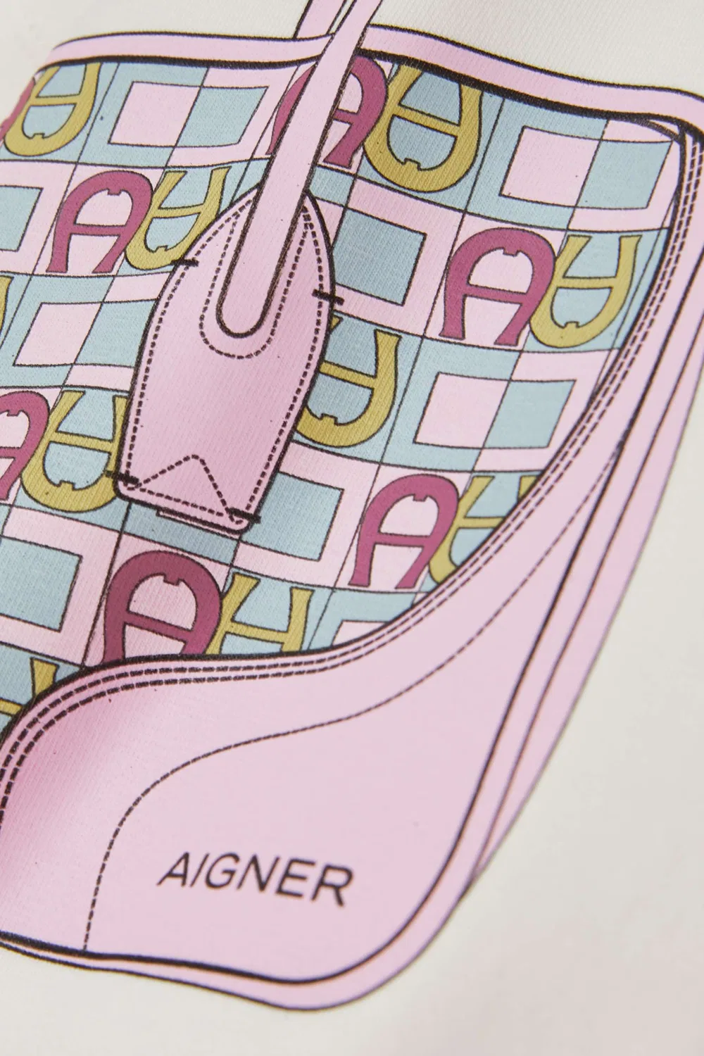 Футболка с принтом сумки AIGNER — фото 2