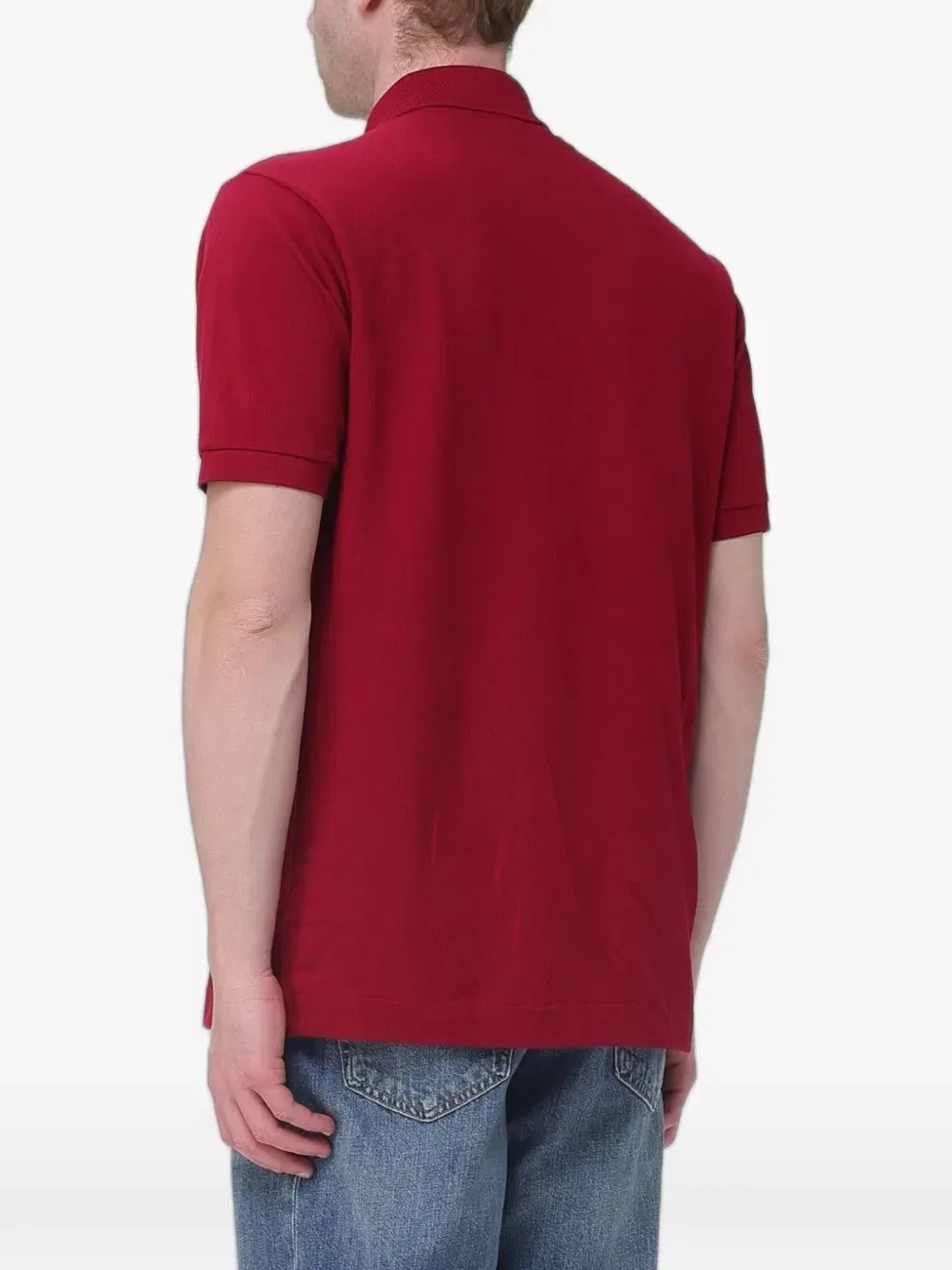 Рубашка-поло из хлопка пике с нашивкой-логотипом Lacoste, красный — фото 2