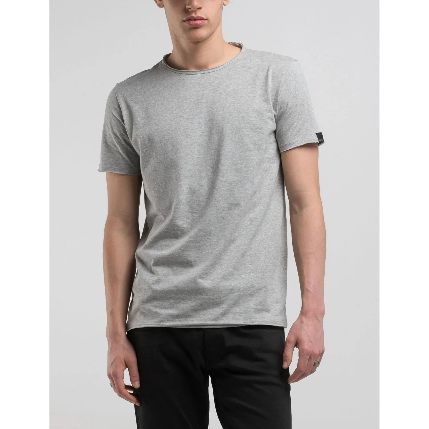 Детская хлопковая футболка Replay, Light Grey Melange