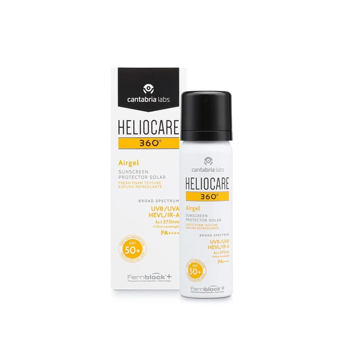 Солнцезащитный флюид-айргель «360º SPF 50+ FLUIDO AIRGEL» от Heliocare Cantabria Labs