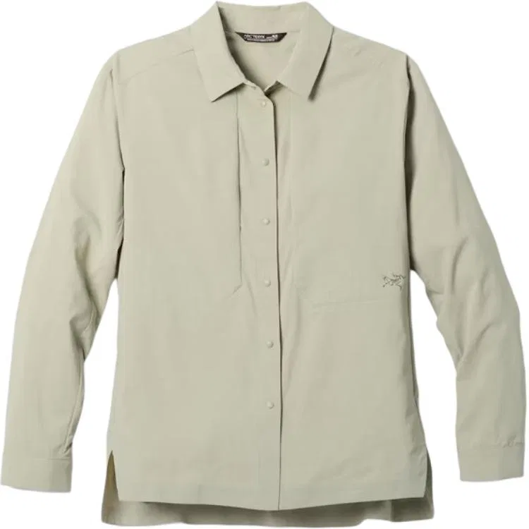Женская рубашка с коротким рукавом Arcteryx SIMA SS25, Stone Gray Green/Habitat