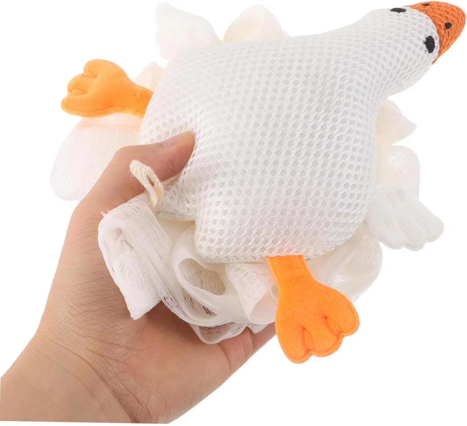 Мочалка для душа NOLITOY, Goose, 20x16.5x7.2 см, Белый — фото 4