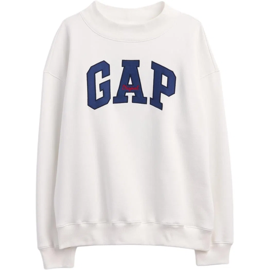 Женский свитшот с круглым вырезом White GAP, Белый