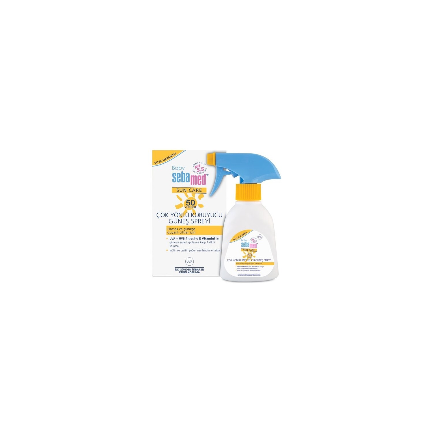 

Детский солнцезащитный спрей Sebamed Sun Baby SPF 50, 200 мл