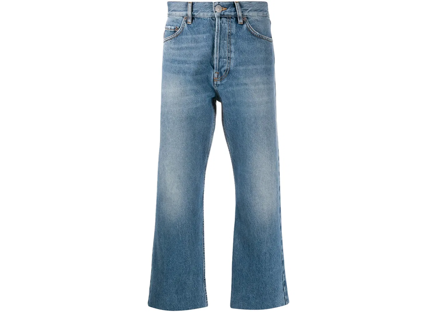 Мужские джинсы прямого кроя с заниженной талией Balenciaga, Blue