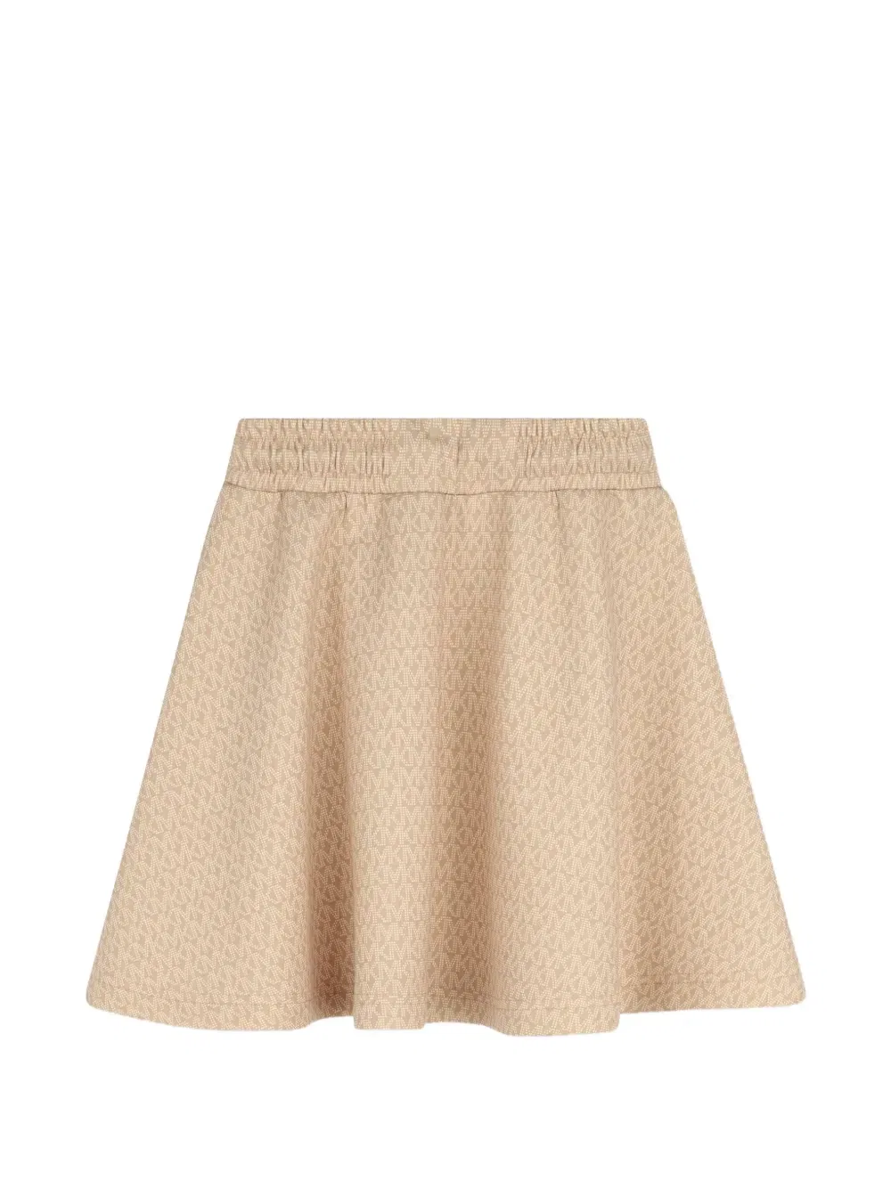Юбка с кулиской и монограммой Michael Kors Kids, бежевый — фото 2