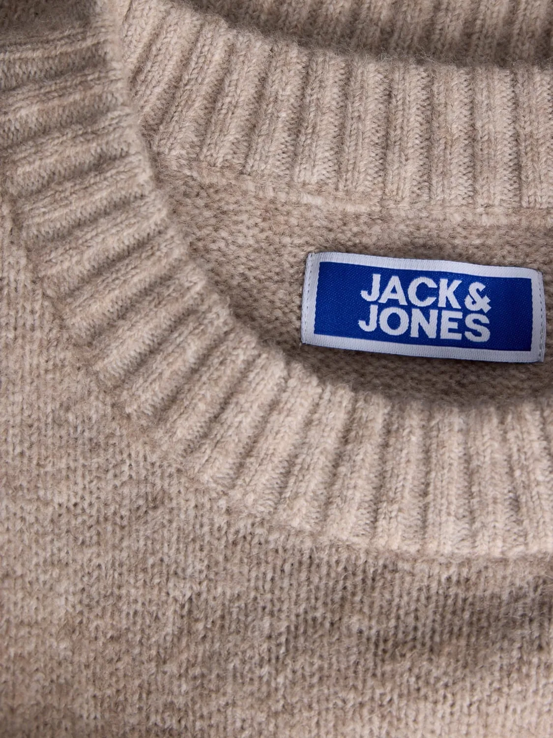 Свитшот вязаный Jack & Jones Junior Jjesoho, серый — фото 4