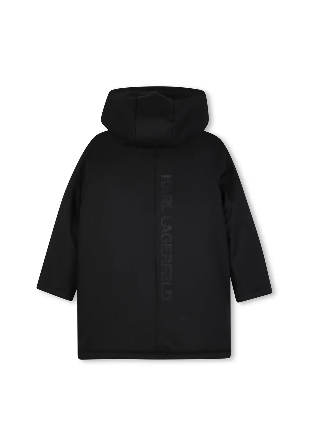 Парка с капюшоном, унисекс - зимнее пальто Karl Lagerfeld Kids, Black — фото 3